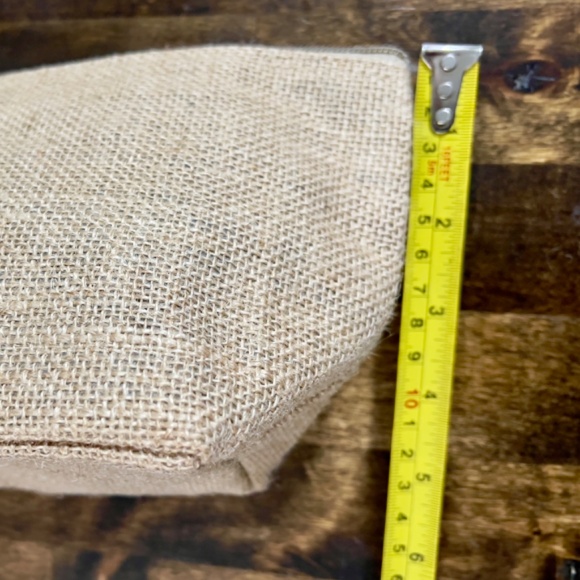 buckhead betties Jute Zipper Bag Khaki Summer Beach - Picture 8 of 10